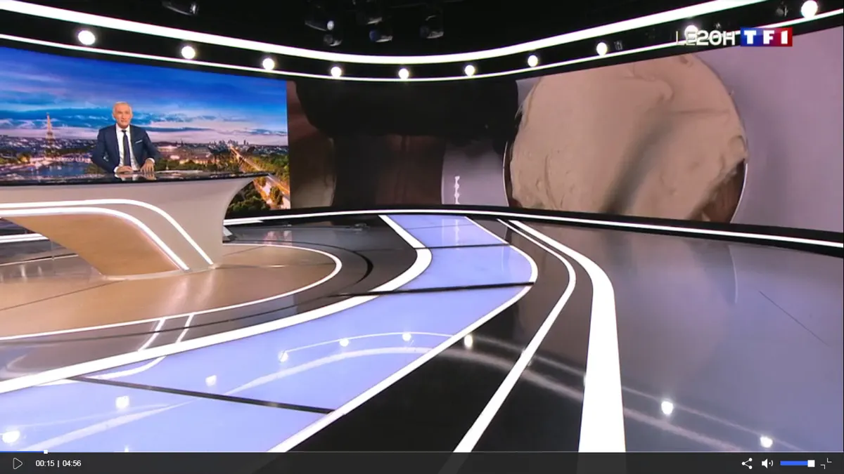 TF1, the 8 p.m. news of 2 November 2020