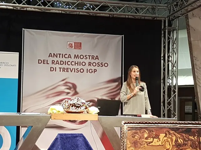 Elisa Carrer (Archivio Maffioli) during the cultural event