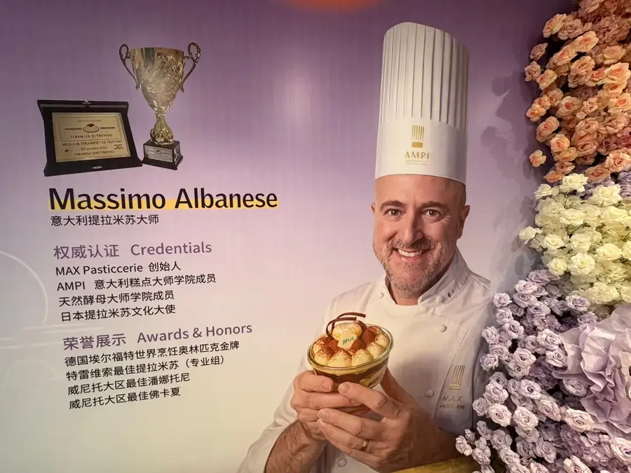 May 2026: academy member Massimo Albanese, ambassador of the Tiramisù of Treviso in Shanghai, China