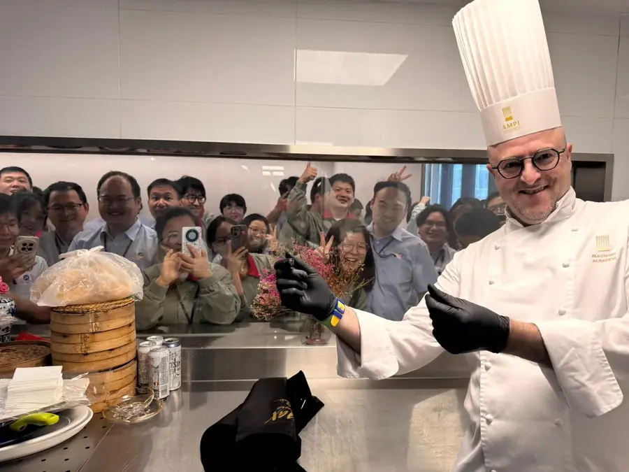 May 2026: academy member Massimo Albanese, ambassador of the Tiramisù of Treviso in Shanghai, China