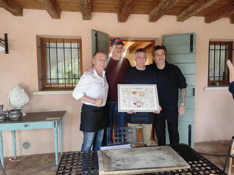 Treviso, May 2025: filming with Belgian television alongside the Dutch Michelin-starred chef Sergio
