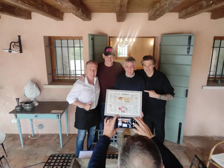 Treviso, May 2025: filming with Belgian television alongside the Dutch Michelin-starred chef Sergio